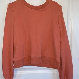 Pink Puffed cuff sweater